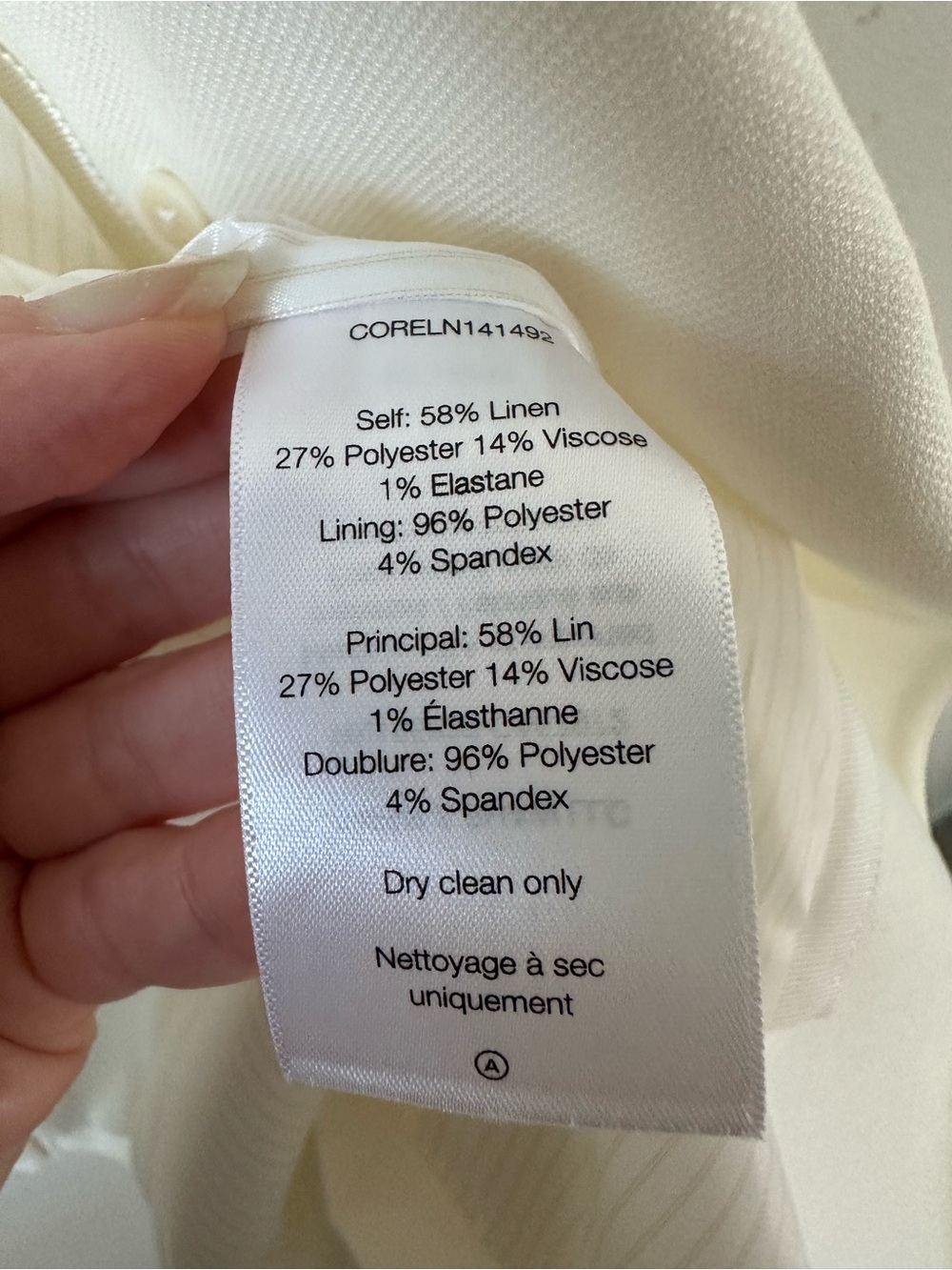 Veronica Beard Miller White Dickey Blazer Jacket Gold Buttons SZ US 12 - Picture 6 of 10